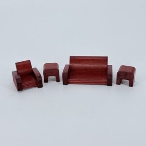 Kage Strombecker Living Room Furniture Set Sofa Chair Tables Wood